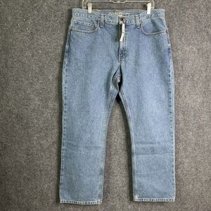 Eddie Bauer NWT Essentials Jeans Men 36/30 Straight Leg Lt Stone Wash